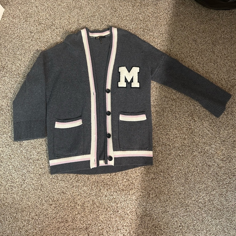 Maje Patch Detail Cardigan - ‘M’